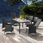 Gartenstuhl Paradise Lounge IV (2er-Set) Polyrattan - Braun Meliert