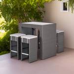 Set da bar Paradise Lounge (5 pezzi) Polyrattan Grigio