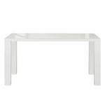 Eettafel Acle hoogglans wit - 140x80cm