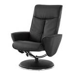 Fauteuil de relaxation Kenzo Avec repose-pieds - Imitation cuir - Noir