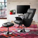 Relaxfauteuil Vincenzo (met hocker) echt leer