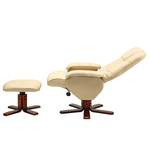 Relaxfauteuil Nagold (met hocker) kunstleer - Beige