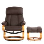 Relaxsessel Barosa (mit Hocker) Braun