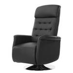 Fauteuil de relaxation Fleet Imitation cuir - Noir