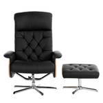 Fauteuil de relaxation Eiswick Imitation cuir - Noir