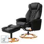 Relaxfauteuil Esprick kunstleer Zwart