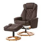 Relaxfauteuil Esprick kunstleer Donkerbruin