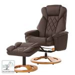 Relaxfauteuil Esprick kunstleer Donkerbruin