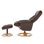 Fauteuil de relaxation Esprick Imitation cuir - Marron foncé