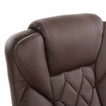 Relaxfauteuil Esprick kunstleer Donkerbruin