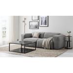 2-Sitzer Sofa HUDSON Webstoff Milan: Hellgrau