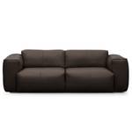 2-Sitzer Sofa HUDSON Echtleder Neka: Dunkelbraun