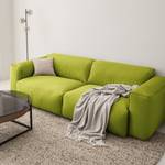 3-Sitzer Sofa HUDSON Webstoff Anda II: Grün