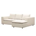 Ecksofa Brooklyn II Webstoff Webstoff Saia: Beige - Longchair davorstehend rechts