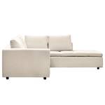 Ecksofa Brooklyn IV Webstoff Webstoff Saia: Beige - Breite: 247 cm - Ottomane davorstehend rechts