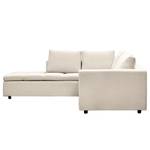 Ecksofa Brooklyn IV Webstoff Webstoff Saia: Beige - Breite: 247 cm - Ottomane davorstehend links