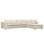 Ecksofa Brooklyn IV Webstoff Webstoff Saia: Beige - Breite: 312 cm - Ottomane davorstehend rechts