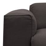 Ecksofa HUDSON 3-Sitzer mit Longchair Webstoff Anda II: Anthrazit - Breite: 317 cm - Longchair davorstehend rechts