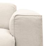 Ecksofa HUDSON 3-Sitzer mit Longchair Webstoff Saia: Beige - Breite: 328 cm - Longchair davorstehend links