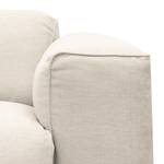 Divano angolare a 3 posti HUDSON Tessuto Saia: beige - Larghezza: 284 cm - Longchair preimpostata a destra