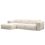 Divano angolare a 3 posti HUDSON Tessuto Saia: beige - Larghezza: 284 cm - Longchair preimpostata a sinistra