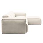 Ecksofa Hudson V Webstoff Webstoff Saia: Beige - Longchair davorstehend rechts