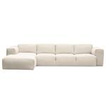 Ecksofa Hudson V Webstoff Webstoff Saia: Beige - Longchair davorstehend links