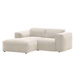 Hoekbank Hudson VII geweven stof Geweven stof Saia: Beige - Longchair vooraanzicht links