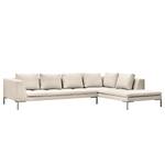 Ecksofa Madison I Webstoff Webstoff Saia: Beige - Breite: 319 cm - Ottomane davorstehend rechts