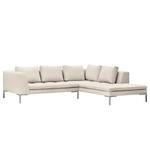 Ecksofa Madison I Webstoff Webstoff Saia: Beige - Breite: 255 cm - Ottomane davorstehend rechts