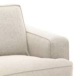 Ecksofa Navona Webstoff Webstoff Saia: Beige - Longchair davorstehend rechts - Braun