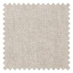 Polsterhocker Garbo II Webstoff - Webstoff Saia: Beige - Chrom glänzend