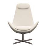 Fauteuil Houston I geweven stof Geweven stof Saia: Beige - Roestvrij staal