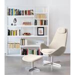 Fauteuil Houston I geweven stof Geweven stof Saia: Beige - Chrome