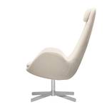 Fauteuil Houston I geweven stof Geweven stof Saia: Beige - Chrome