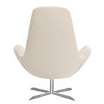 Fauteuil Houston III geweven stof Geweven stof Saia: Beige - Roestvrij staal