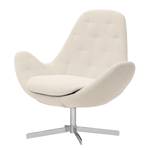 Fauteuil Houston IV Tissu Tissu Saia: Beige - Chrome