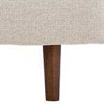 Gestoffeerde hocker Navona geweven stof Geweven stof Saia: Beige - Bruin