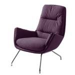 Sessel Garbo VI Webstoff - Webstoff Anda II: Violett - Chrom glänzend