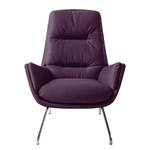 Sessel Garbo VI Webstoff - Webstoff Anda II: Violett - Chrom glänzend