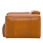 Fauteuil Hudson Tissu Cuir véritable Dub : Cognac