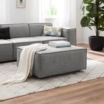 Repose-pieds KINX rectangulaire Tissu Milan : Gris clair