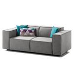 2-Sitzer Sofa KINX Webstoff - Webstoff Milan: Hellgrau - Keine Funktion