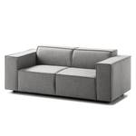 2-Sitzer Sofa KINX Webstoff - Webstoff Milan: Hellgrau - Keine Funktion