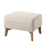 Gestoffeerde hocker Bora II geweven stof Geweven stof Saia: Beige