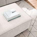 Repose-pieds KINX rectangulaire Tissu Milan : Blanc vieilli