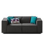 2-Sitzer Sofa KINX Webstoff - Webstoff Milan: Anthrazit - Keine Funktion