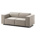 2 places Canapé KINX Velours - Tissu Milan : Beige - Sans fonction