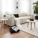 3-Sitzer Sofa KINX Webstoff - Webstoff Osta: Altweiß