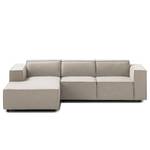 Ecksofa KINX mit Longchair Webstoff - Webstoff Milan: Beige - Breite: 260 cm - Longchair davorstehend links - Keine Funktion